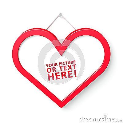 Heart shaped frame Stock Photo