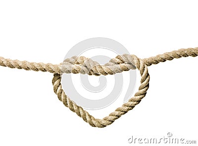 Heart Shaped Knot Stock Photo