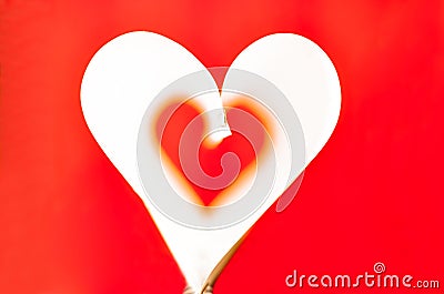 Heart shaped Stock Photo