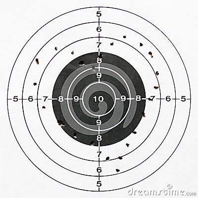 Heart shooting target Stock Photo