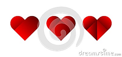 Heart sign. Love creative logo Vector Illustration