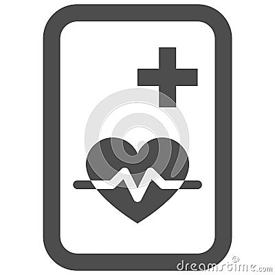 Heart signal sign icon, sign and symbol vector Vector Illustration