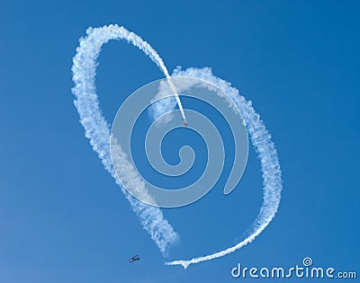 A heart in the sky Stock Photo