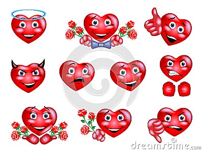 Heart smiley emoji Cartoon Illustration