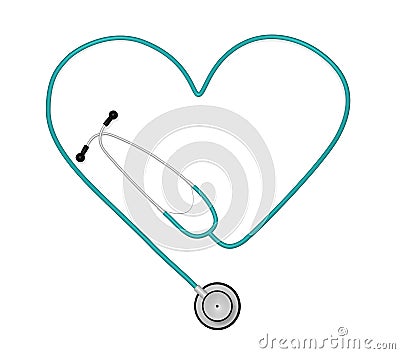 Heart Stethoscope Stock Photo