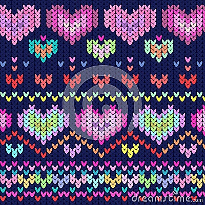 Heart texture dark backgroun Vector Illustration