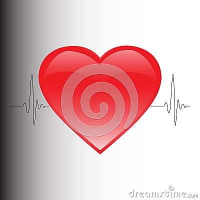 The heartbeat Vector Illustration