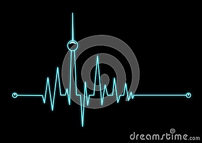 Heartbeat from Berlin Stock Photo