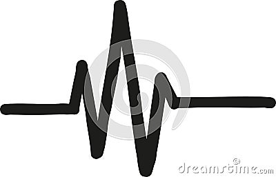Heartbeat fat icon Vector Illustration