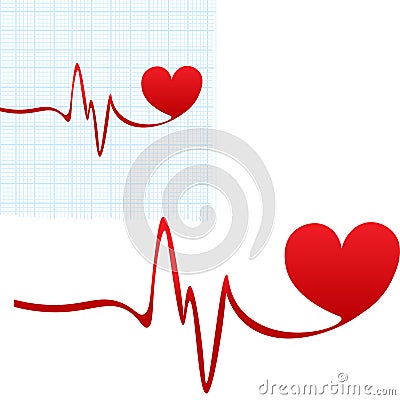 Heartbeat icon Vector Illustration