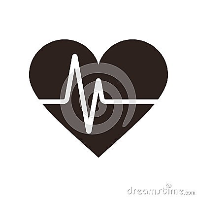 Heartbeat icon Vector Illustration