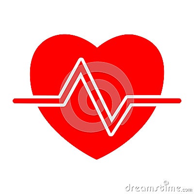 Heartbeat icon Stock Photo