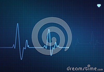 Heartbeat Monitor Stock Photo