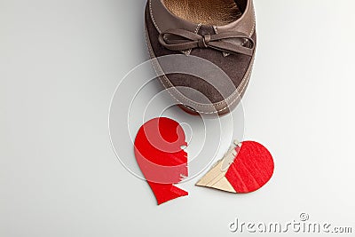 Heartbreak under Heels Stock Photo