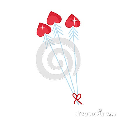 hearts arrows icon Vector Illustration