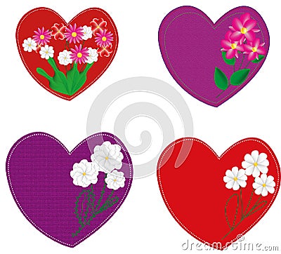 Hearts for the holiday Valentine`s Day Stock Photo