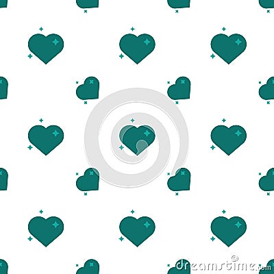 Hearts Of Love Amour Seamless Pattern Stock Photo