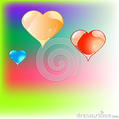 Hearts motifs Stock Photo