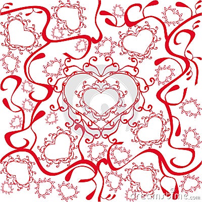 Hearts pattern Stock Photo