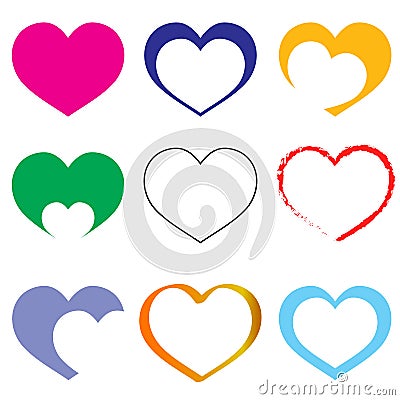 Hearts Vector Illustration