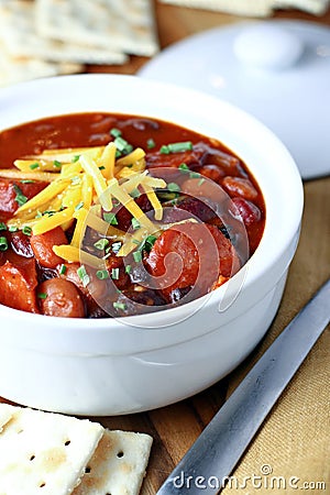 Barbecue Sausage Chili Stock Photo