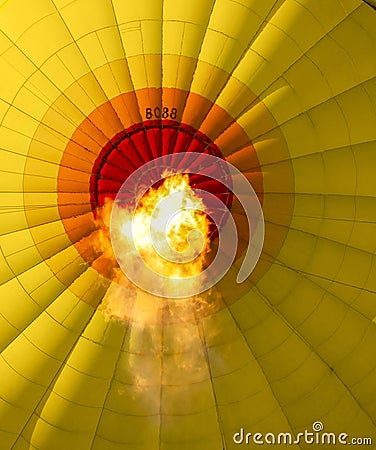 Heat of the balloon Stock Photo