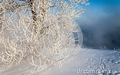 heat electric station in winter. Stock Photo