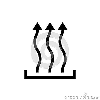 Heat icon three arrow up concept Vector Illustration