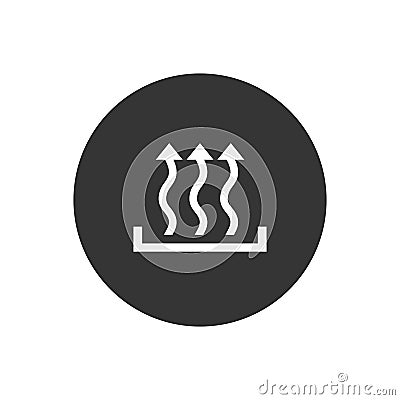 Heat icon three arrow up concept. Vector illustration Vector Illustration