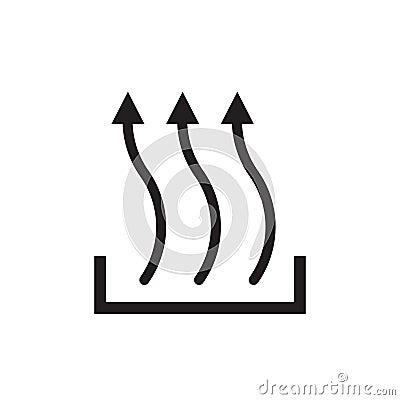 Heat icon three arrow up symbol, new concept Cartoon Illustration