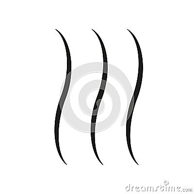 Heat icon three lines up Vector Illustration