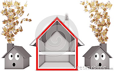 Heat insulation Cartoon Illustration