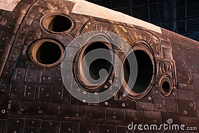 Heat shield of Space Shuttle Editorial Stock Photo