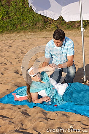 Heat stroke Stock Photo