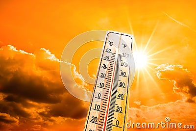 Heat Wave Concept Stock Photo