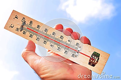 Heat Wave High Temperatures Stock Photo