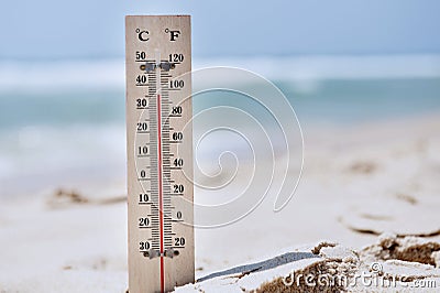 Heat Wave High Temperatures Stock Photo