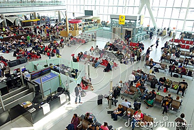 Heathrow Airport Waiting Area Editorial Stock Photo