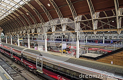 Heathrow Express Trains, Paddington Station Editorial Stock Photo