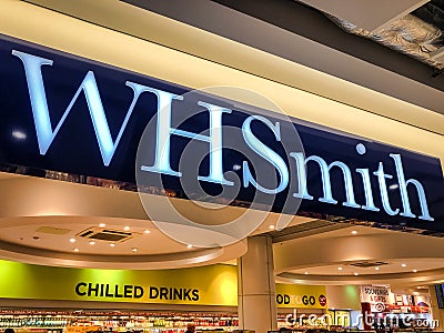 WHSmith in Heathrow Editorial Stock Photo