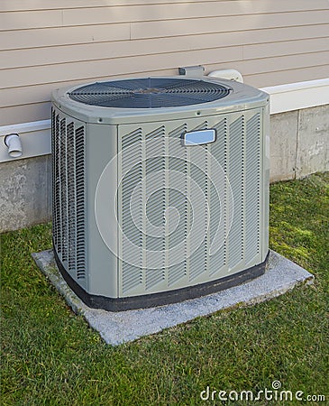 Heating and cooling unit Stock Photo