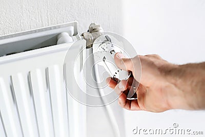 Heating, radiator Stock Photo