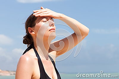 Heatstroke Stock Photo