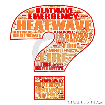 Heatwave Warning Text Illustration Background Header. Greese Europe China America Stock Photo