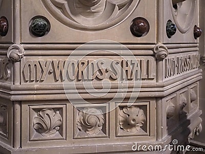 (Heaven and earth shall pass away, but) my words shall not pass Editorial Stock Photo