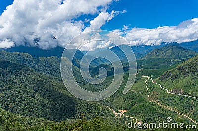 Heaven Gate mountain valley Stock Photo