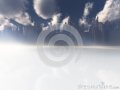 Heavenly city Stock Photo