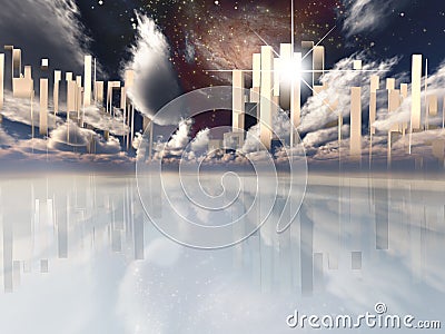 Heavenly City Stock Photo