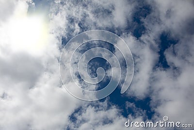 heavenly clouds sky blue overcast religion heaven pray prayer god air spiritual Stock Photo