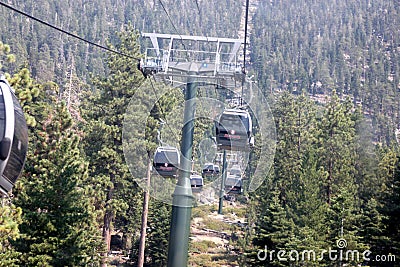 Heavenly Mountain Gondola, South Lake Tahoe, USA Editorial Stock Photo